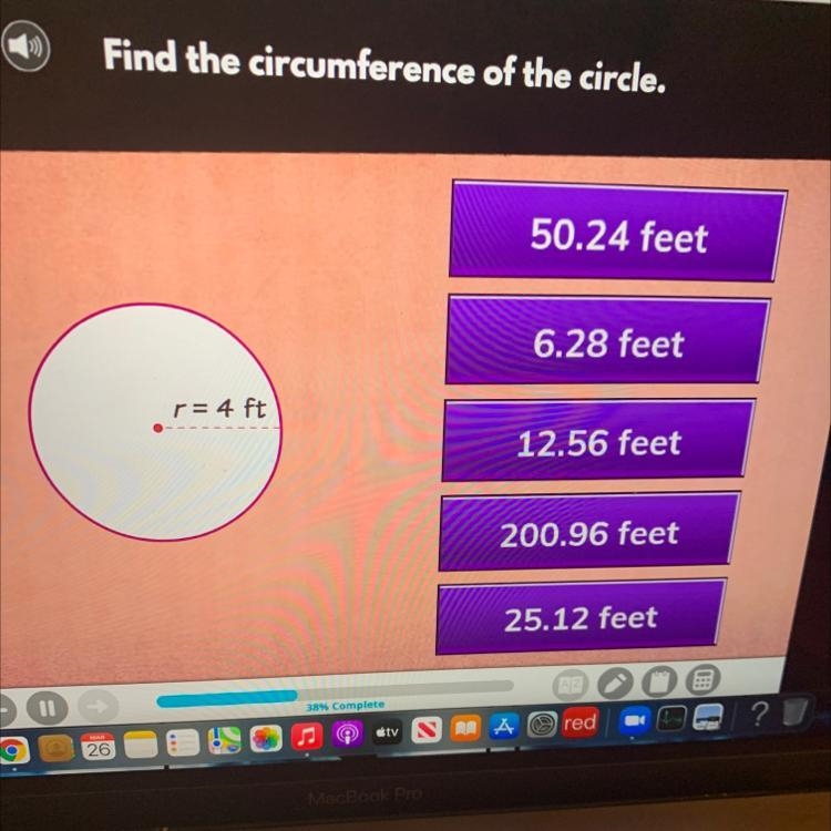 Find the circumference of the circle.-example-1