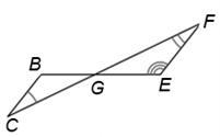 Determine if the two triangles shown are similar. If so, write the similarity statement-example-1