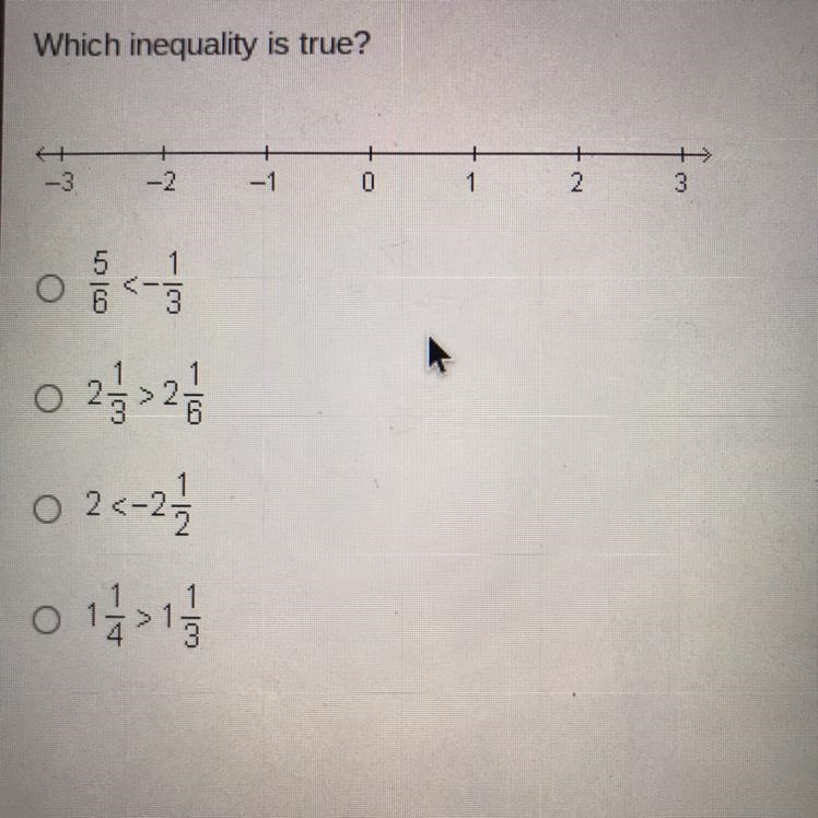 Which inequality is true? I suck at math so ty to who ever gets this!-example-1