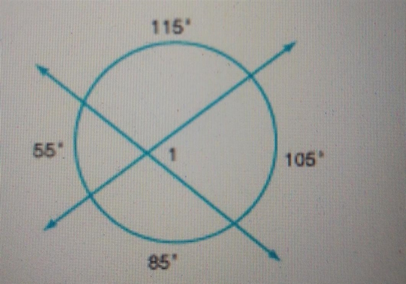 Find m angle 1. A 100 B 25 C 80 D 105​-example-1