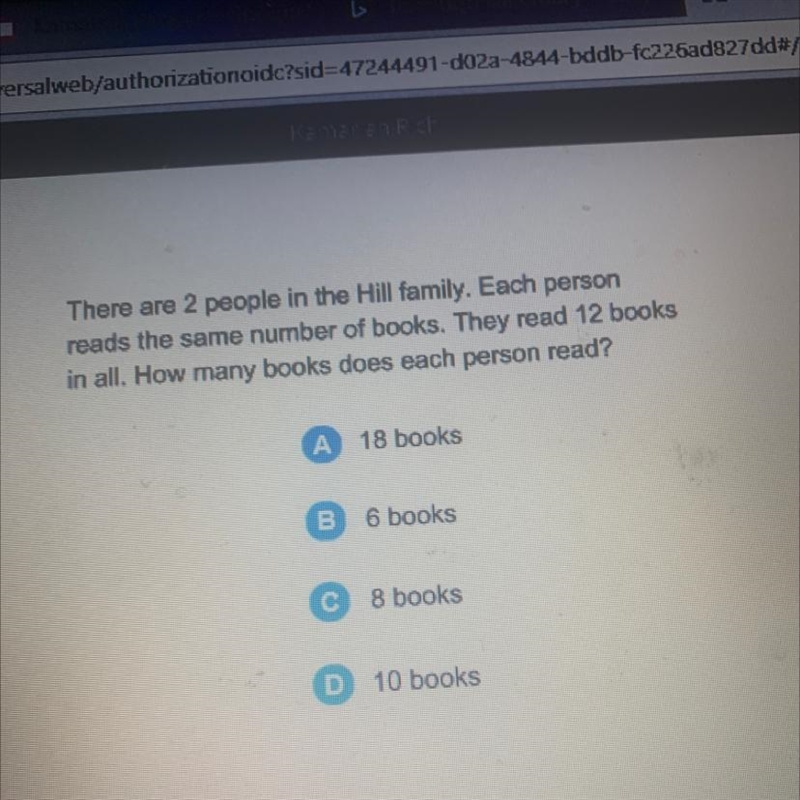 There are 2 people in the Hill family. Each person reads the same number of books-example-1