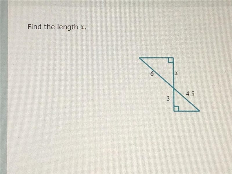 Find the length x…..-example-1