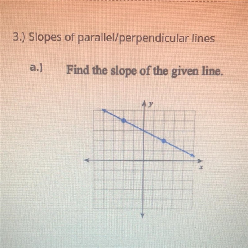 What is the slope of the line parallel to the line in part a above how do you know-example-1