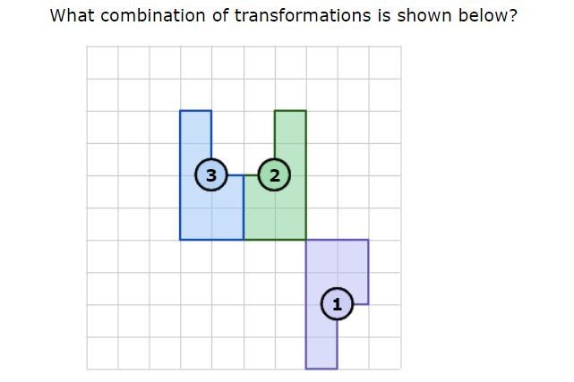 What combination of transformations is shown below?-example-1