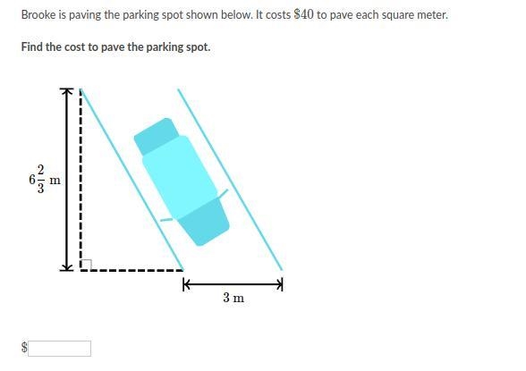 Find the cost to pave the parking spot.-example-1