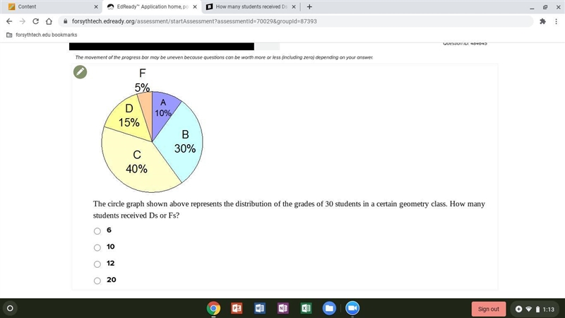 How many received D's and F's??-example-1