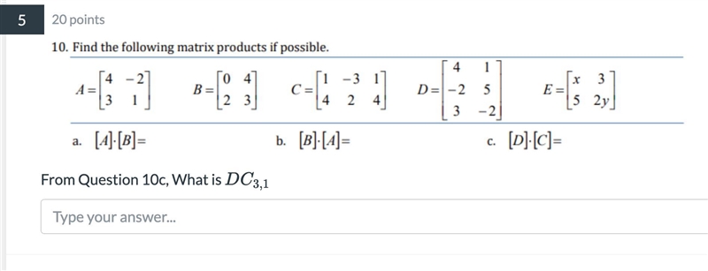 From Question 10c, What is DC_{3,1}DC 3,1 ​-example-1