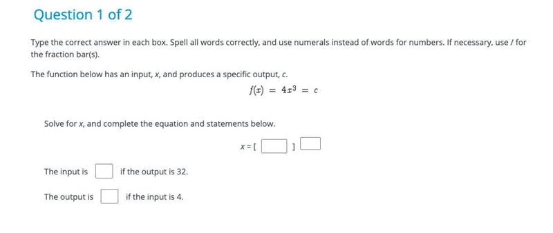 (10 points!) The function below has an input, x, and produces a specific output, c-example-1