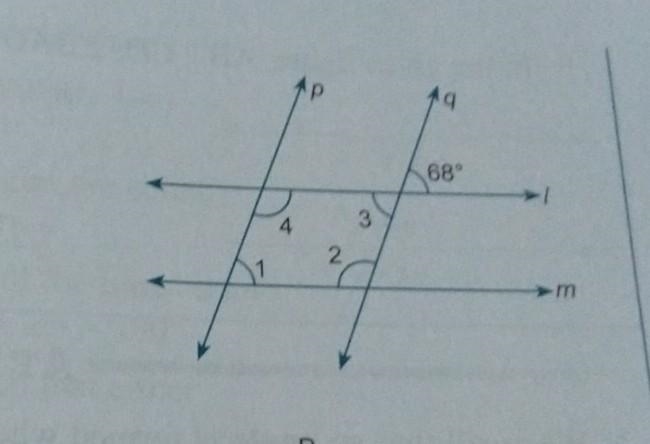 Please answer in full process question In the given figure l ||m and p || q. Find-example-1