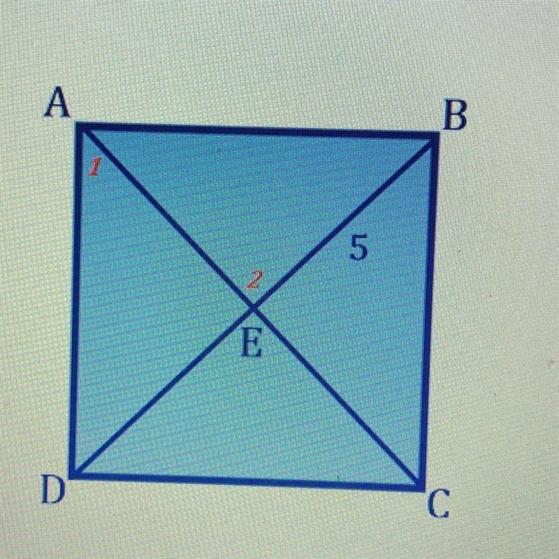 Given that Segment BE is 5 units, find the indicated measures for angle 1, 2, and-example-1