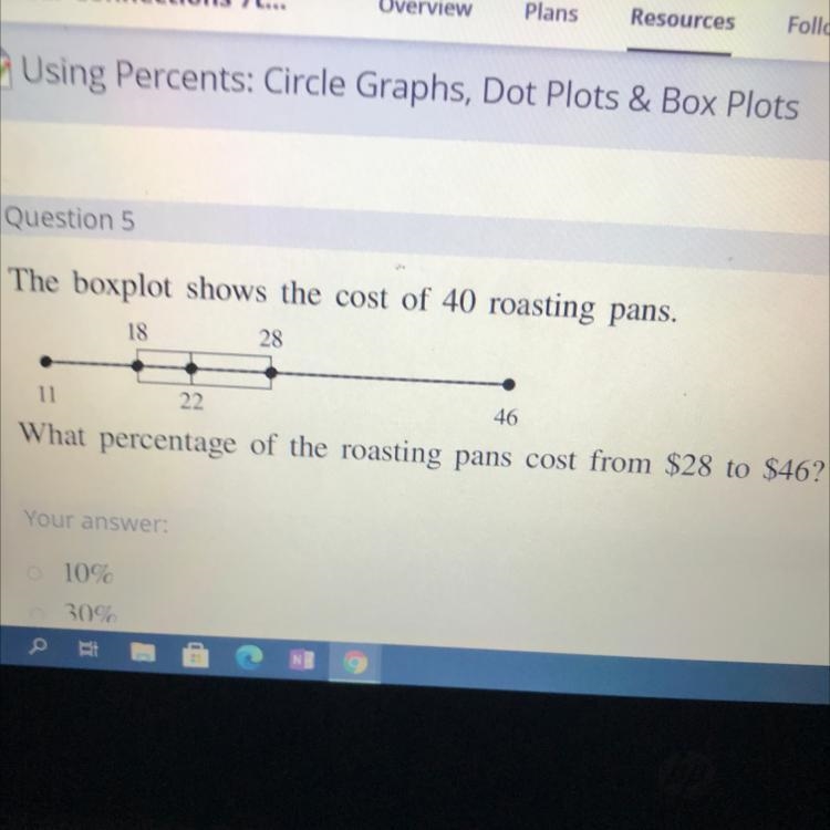 Answer choices 10% 30% 25% No links no links I will report-example-1