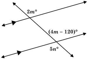 Find the values of m and n. A. m = 60, n = 12 B. m = 50, n = 20 C. m = 50, n = 16 D-example-1