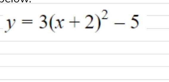 Identify the vertex of the quadratic function below.​-example-1