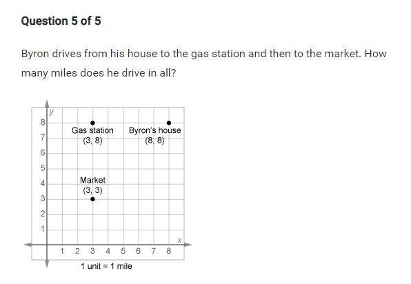 How many miles did Byron drive? Please do not guess!-example-1