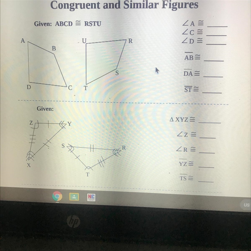 Congruent and similar figures need help I’ll cash app anyone who does my math work-example-1