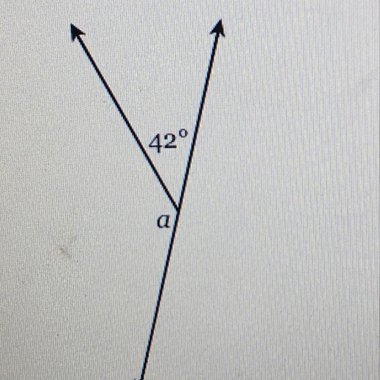 Find the measure of the missing angle.-example-1