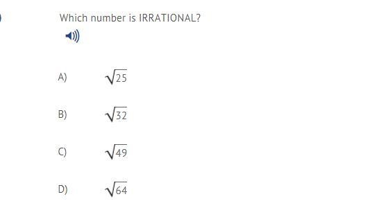 Which number is irrational-example-1