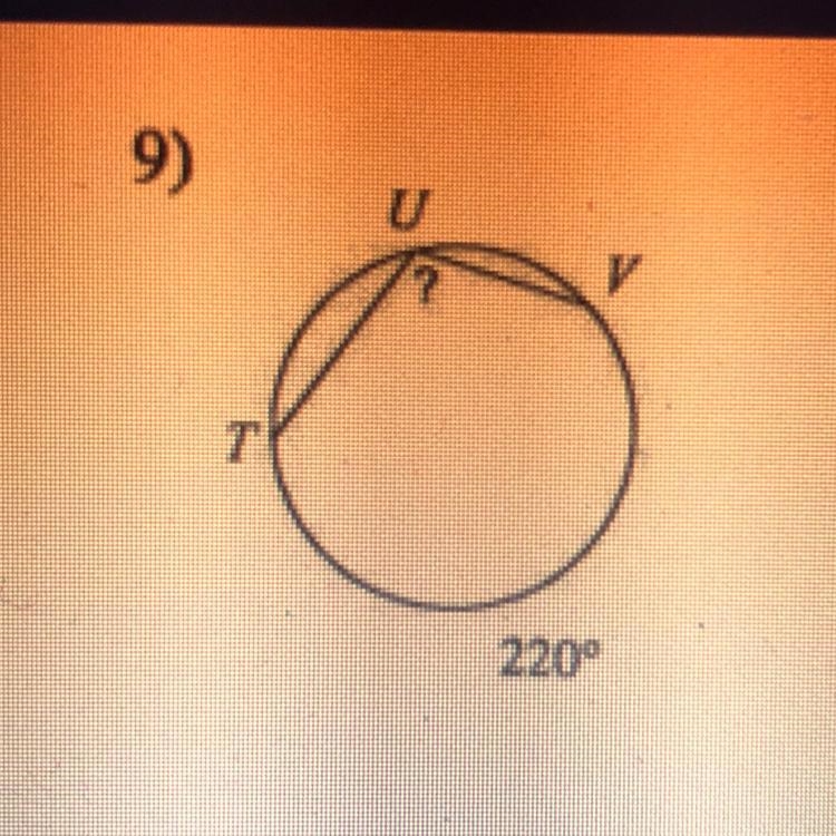 Find the measure of the arc or angle indicated. Assume that lines which appear tangent-example-1