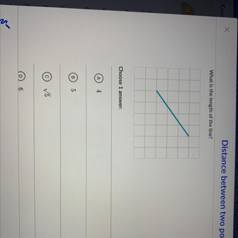 PLEASE HELP Choose 1 answer: What is the length of the line?-example-1