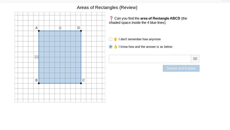 Find the area of rectangle ABCD-example-1