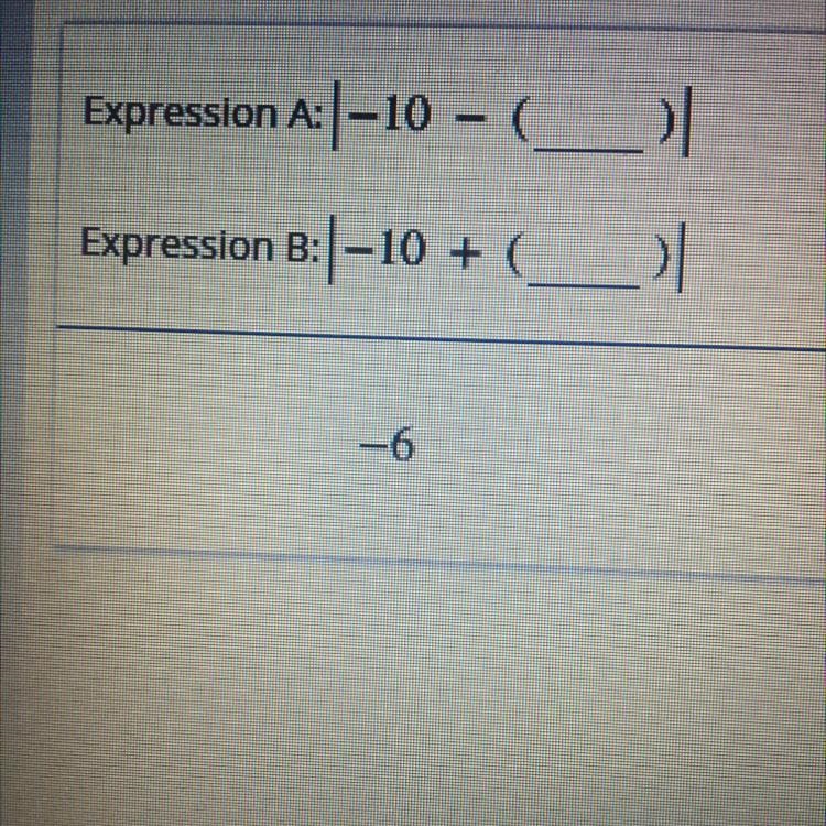 Move numbers to the lines to create two absolute value expressions that represent-example-1