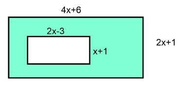 Find the area of the shaded region in the image below. Write your answer as a simplified-example-1