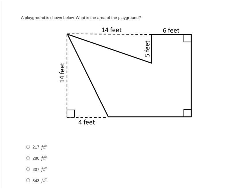 A playground is shown below. What is the area of the playground?-example-1