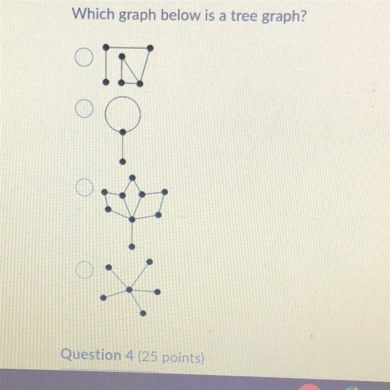 Which graph below is a tree graph?-example-1