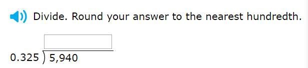 Divide. Round your answer to the nearest hundredth.-example-1