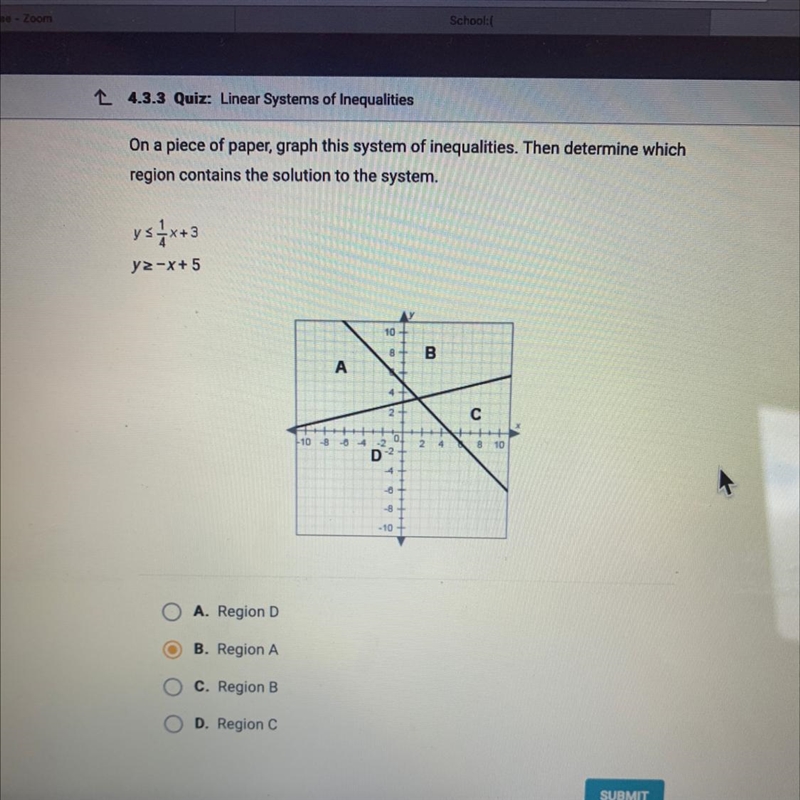 I'm not sure which region contains the solution. Where both the half planes over lap-example-1