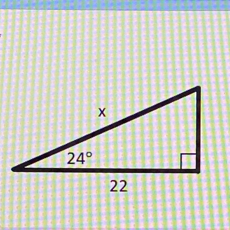 Find the value of x. Round to the nearest tenth-example-1