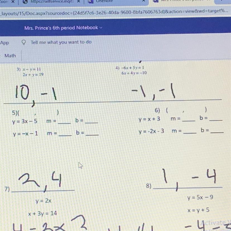 I need help with 5 and 6 please what is M and B?-example-1