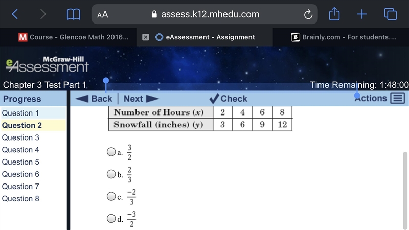 What is the constant rate of change between the two quantities in the table?-example-1