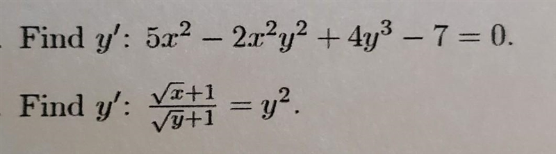 Find y' for the following.​-example-1