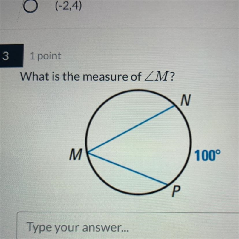 What’s the measure of angle M-example-1