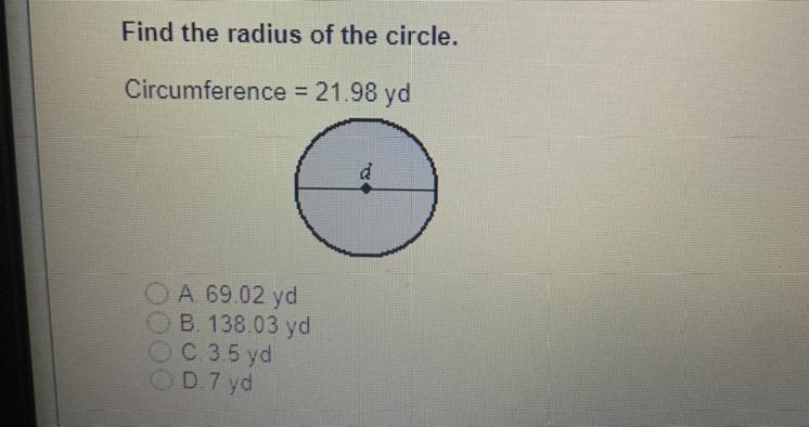 Find the radius of the circle,-example-1