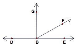 Estimate the measure of ∠FBE in the diagram. 10° , 30° 90° 80°-example-1