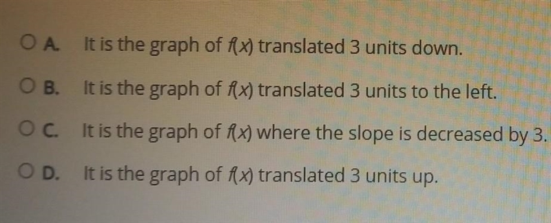 Select the correct answer. Each statement describes a transformation of the graph-example-1