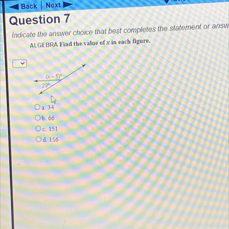 Algebra find the value of x in each figure.-example-1