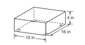 How much wrapping paper is needed to cover the gift box shown below? SA = 2Lw + 2Lh-example-1