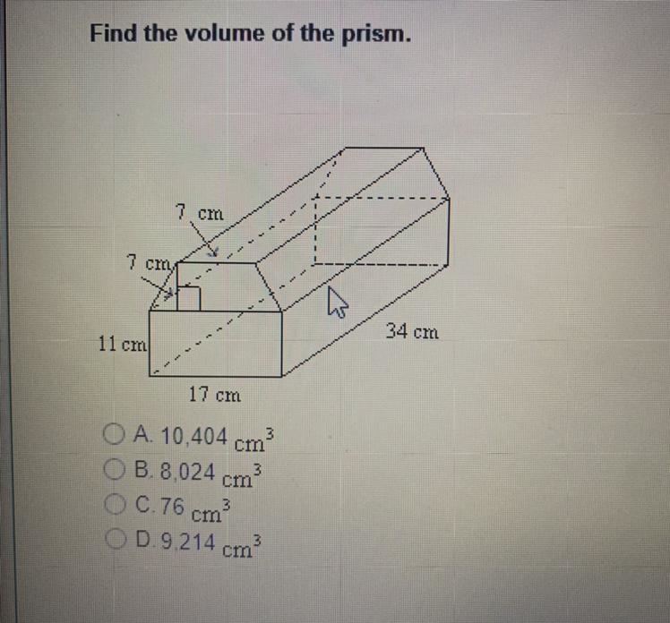 Find the volume of the prism.-example-1