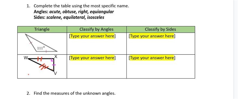 Need help On question 1. for geo-example-1