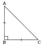 What will be the other angles of a right-angled isosceles triangle?-example-1