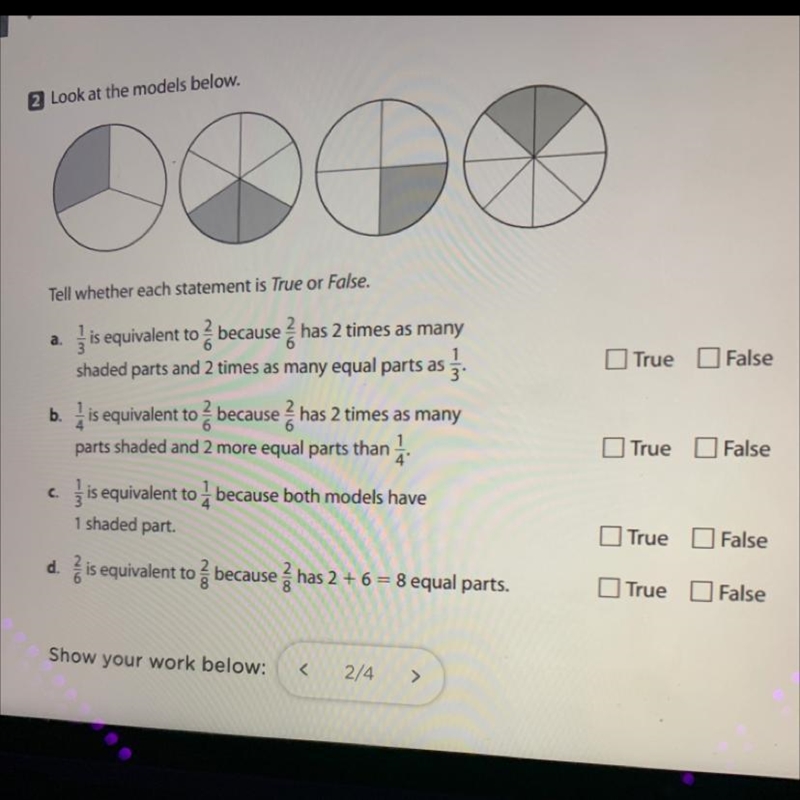 Help please telll wheather each statement is true or false-example-1