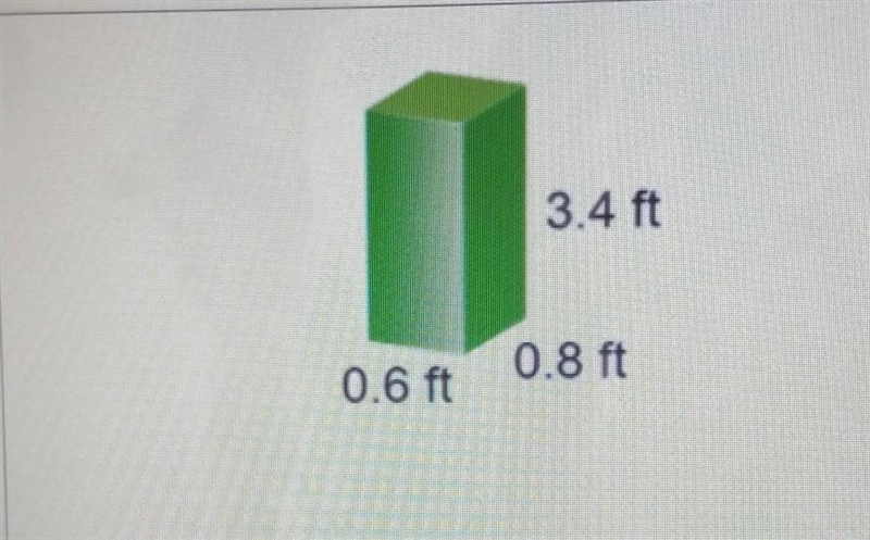 Find the volume of the rectangular prism in cubic feet ​-example-1