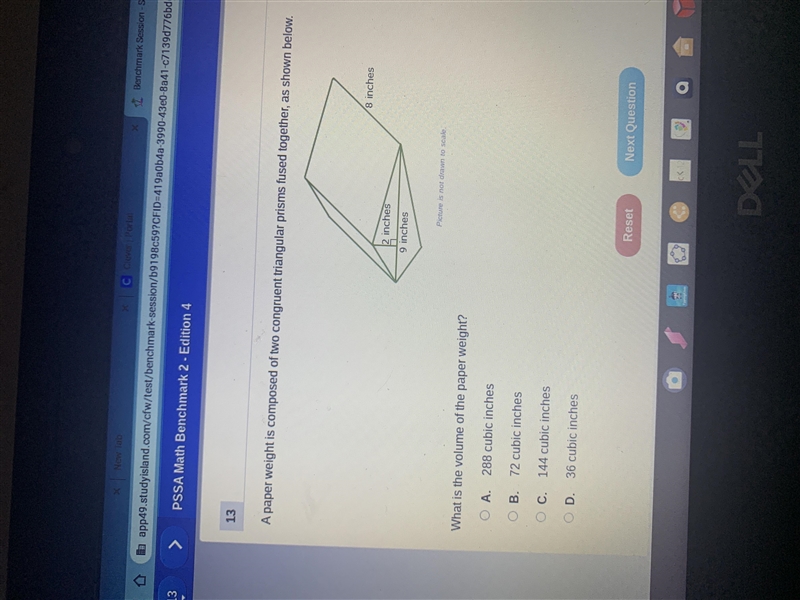 What is the volume of the paper weight ? Please help !!-example-1