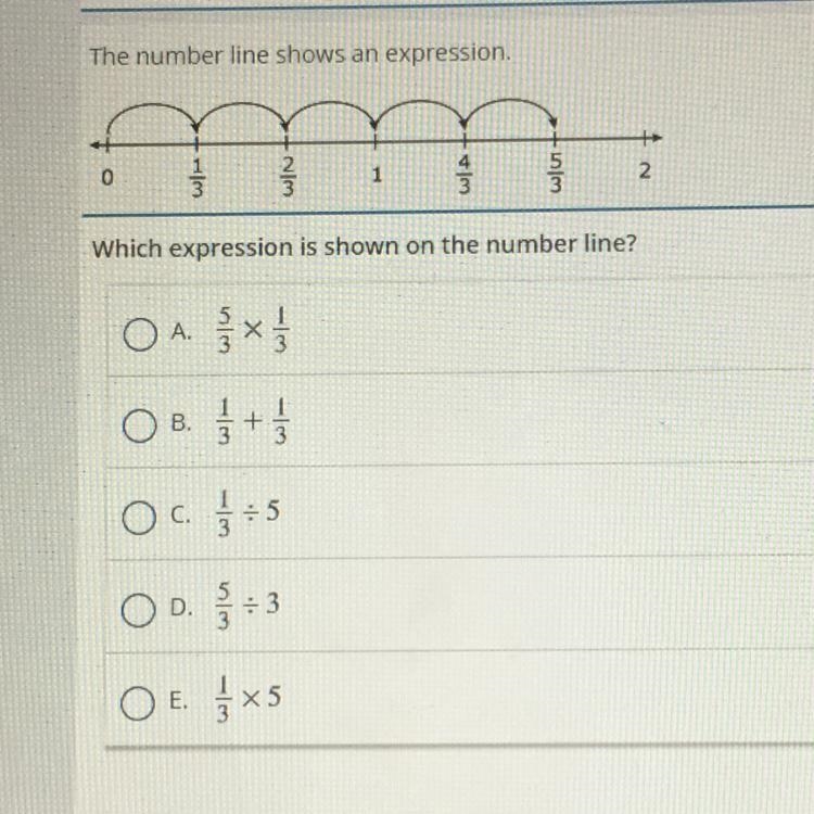 Which expression is shown on the number line?-example-1