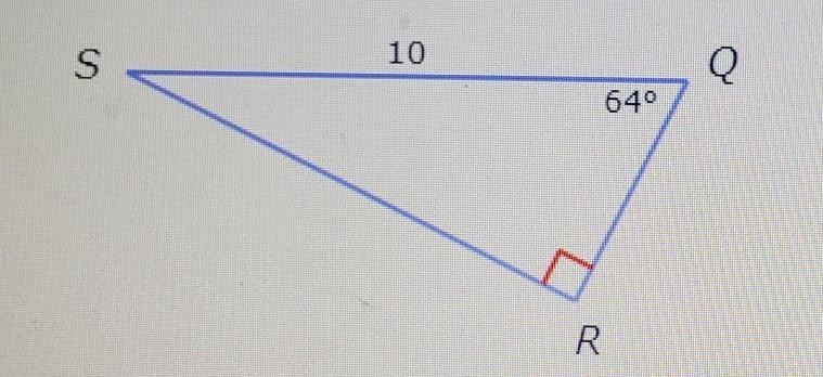 Find QR. Write your answer as an integer or as a decimal rounded to the nearest tenth-example-1