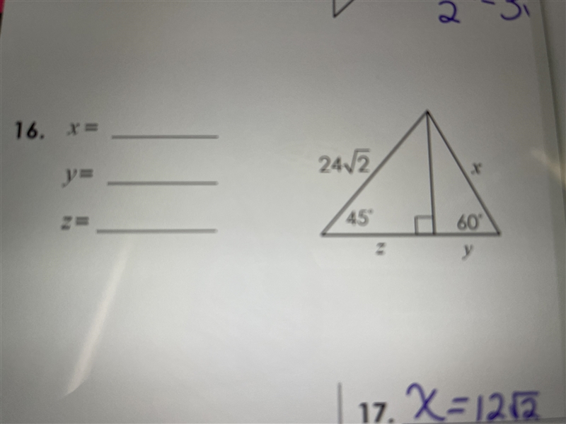 Find the value of each variable-example-1