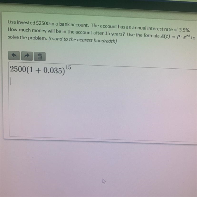 I already did the equation for you, but can somebody tell me the answer?-example-1